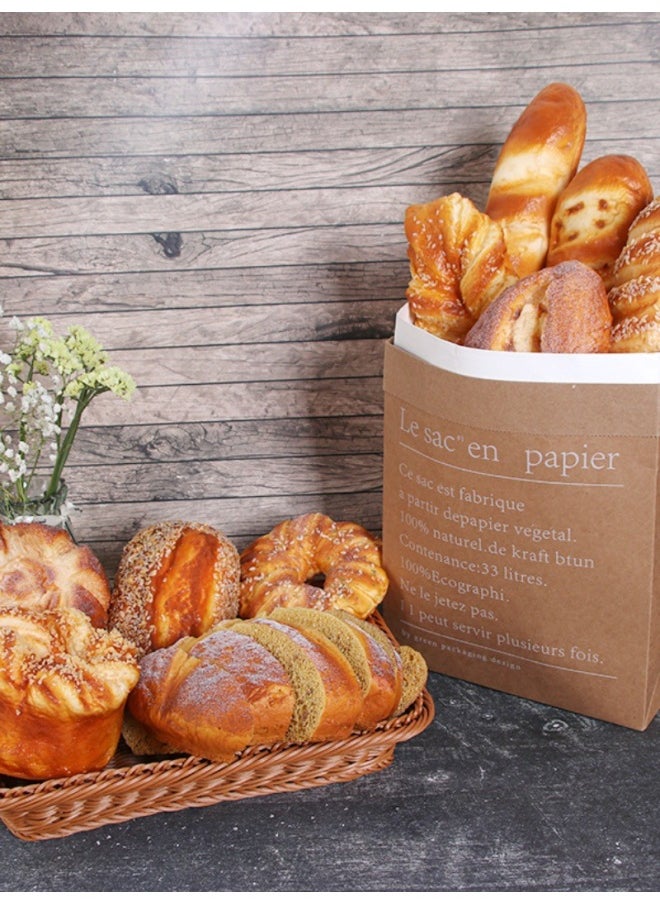 Simulation Bread Food Model Soft Fragrant Baguette European Bag Baking Cake Shop Window Display Sample Shooting Props-Color:10 Caterpillar Bread