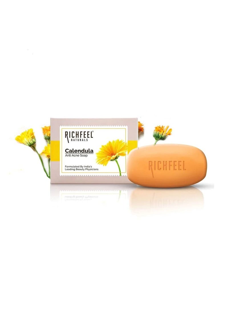 Richfeel Richfeel Calendula Anti Acne Soap  75 g Pack of 6  - Image 3