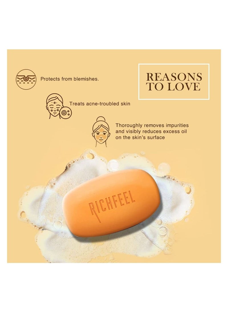 Richfeel Richfeel Calendula Anti Acne Soap  75 g Pack of 6  - Image 5