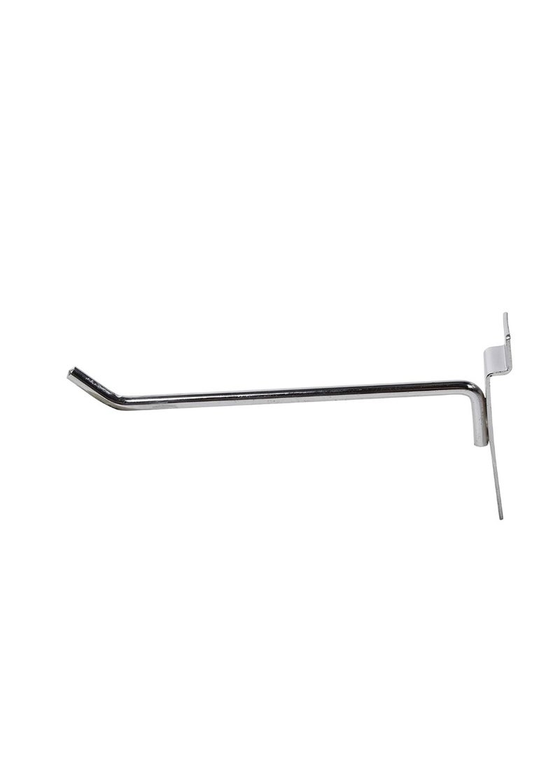 KNP KNP Chrome Plated Slide Board Assorted Slat wall Display Hooks for Panel, Single Rod Heavy Duty Metal Slat wall Hooks 6 cm  - Image 1