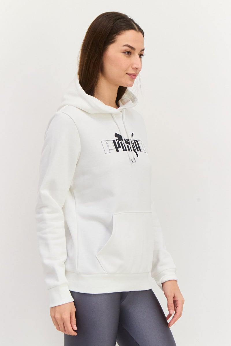 PUMA Women Sportswear Fit Long Sleeve Training Sweatshirt, White  - Image 4