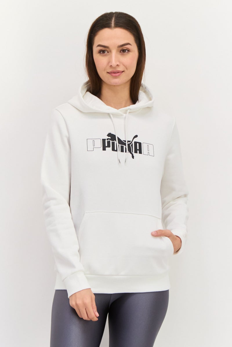 PUMA Women Sportswear Fit Long Sleeve Training Sweatshirt, White  - Image 1