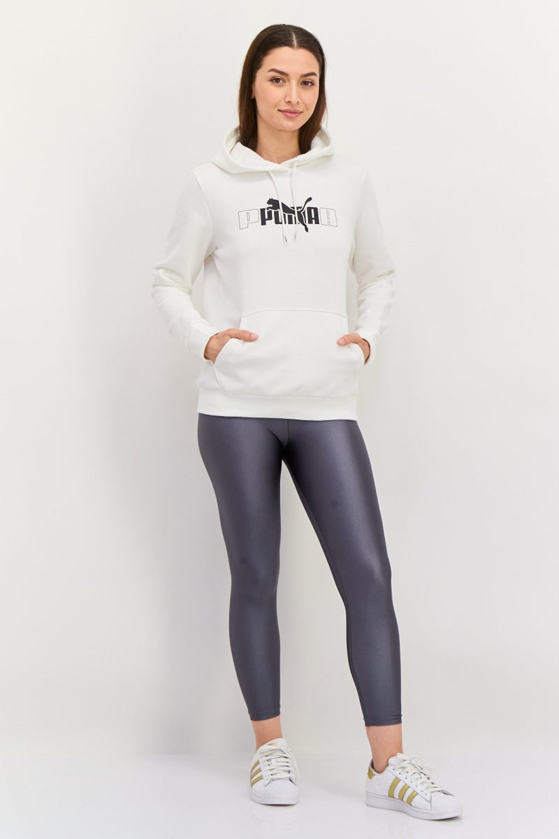 PUMA Women Sportswear Fit Long Sleeve Training Sweatshirt, White  - Image 2