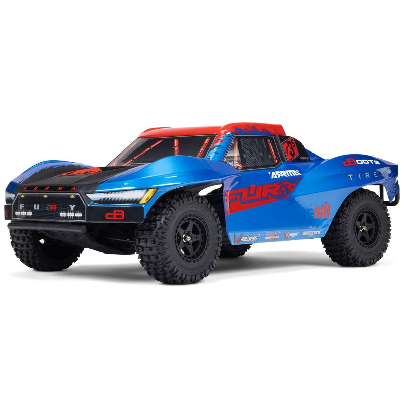 ARRMA RC Truck 110 FURY 2wd 223S BLX Brushless Short Course Truck RTR Battery and Charger Not Included with DSC Blue ARA3521T1 - Image 3