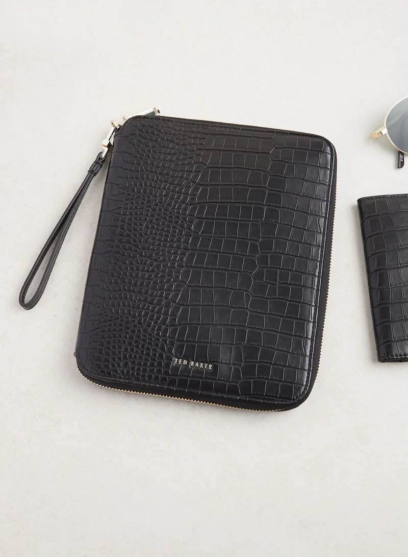 Ted Baker Meyti Imitation Croc A5 Travel Wallet