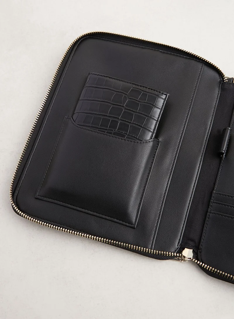 Ted Baker Meyti Imitation Croc A5 Travel Wallet