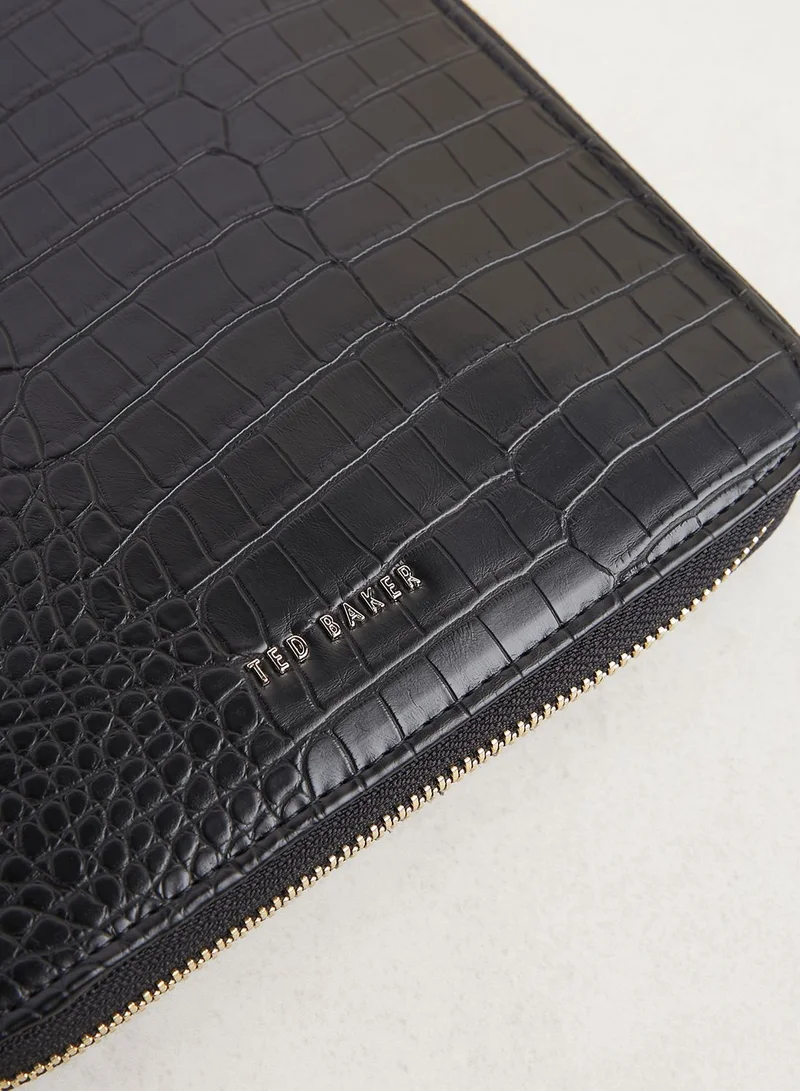 Ted Baker Meyti Imitation Croc A5 Travel Wallet