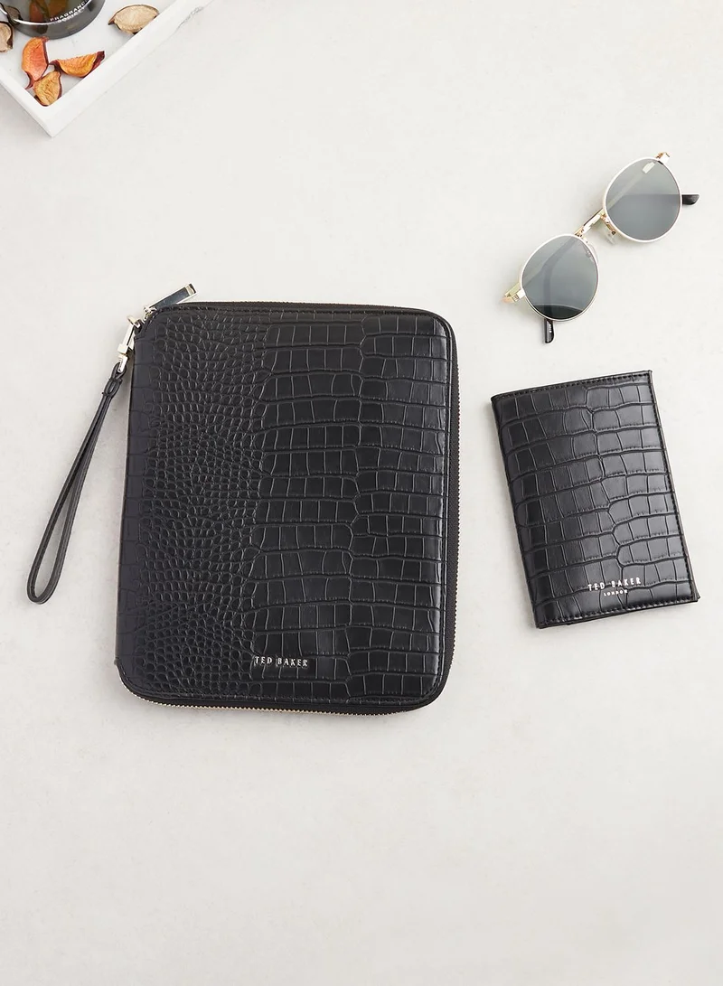 Ted Baker Meyti Imitation Croc A5 Travel Wallet