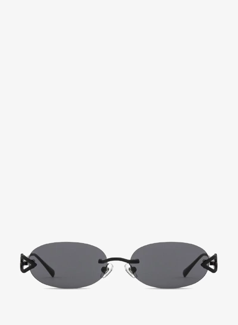 Karen Wazen Cleo Oval Sunglasses