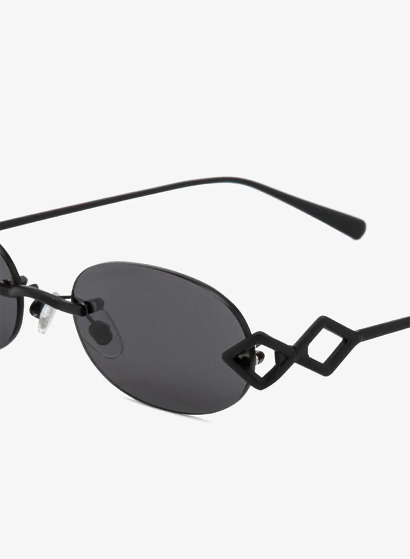 Karen Wazen Cleo Oval Sunglasses