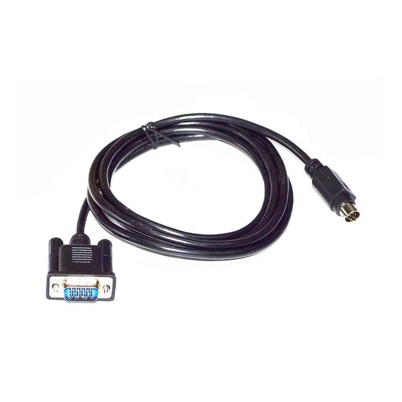 VGA 15 Pin Male to Mini DIN 8 Pin Video Adapter Cable 1 8m Black for TV Box Computer - Image 1