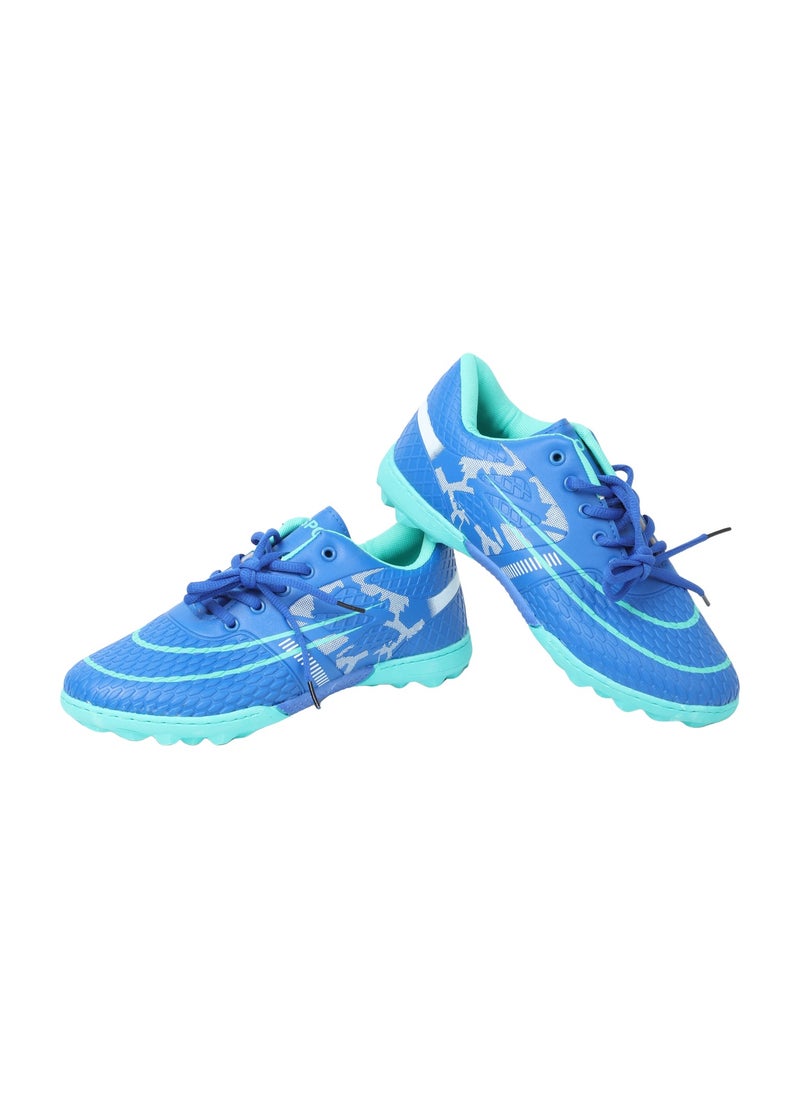 حذاء كرة قدم للأطفال – إغلاق بأربطة، سطح مزخرف – المقاسات الأوروبية 31–36 - Image 2