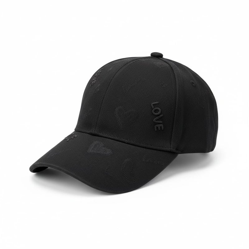 Love Heart Embroidery Quilted Baseball Cap for Girls | Cotton Touch - Premium Stylish Design with Inner Ventilation and Adjustable Fit | Farida Stores