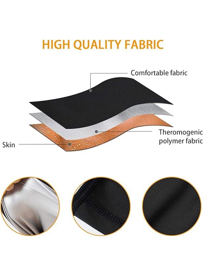 HY Waist Trimmer for Men Weight Loss, Stomach Trainer Sweat Workout Shaper,Neoprene-Free Slimming Sauna Belt (L-XL, Black) - Image 3