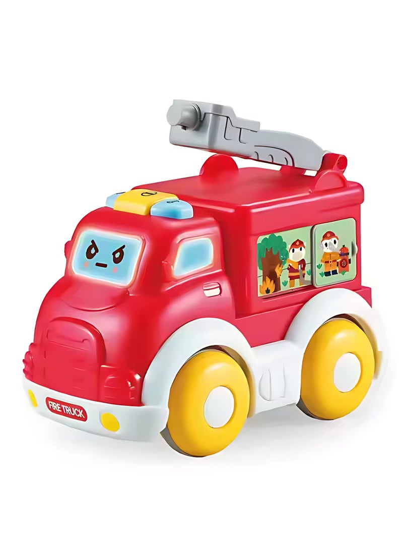 Twisoo Multifunctional Busy Bus Toy for Toddlers – 2-in-1 Musical Activity with Piano, Talking Book, Shape Sorter, Pull String & Gears | Early Learning Toy for Kids 12+M (Red). - Image 1
