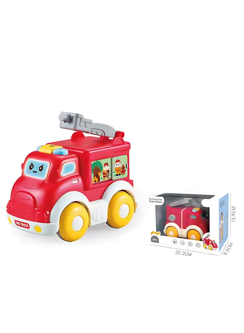 Twisoo Multifunctional Busy Bus Toy for Toddlers – 2-in-1 Musical Activity with Piano, Talking Book, Shape Sorter, Pull String & Gears | Early Learning Toy for Kids 12+M (Red). - Image 2