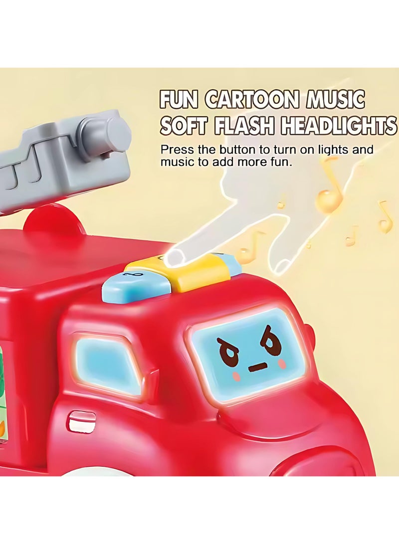 Twisoo Multifunctional Busy Bus Toy for Toddlers – 2-in-1 Musical Activity with Piano, Talking Book, Shape Sorter, Pull String & Gears | Early Learning Toy for Kids 12+M (Red). - Image 3
