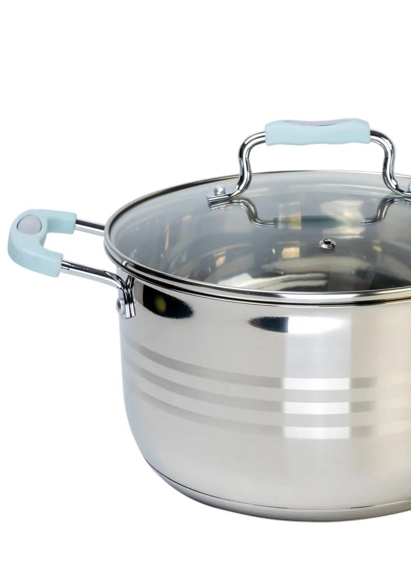 Wilson Stainless Steel Casserole With Blue Color Silicon Handle Gs-023