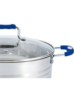 Wilson Stainless Steel Casserole With Blue Color Silicon Handle Gs-023  - Image 1