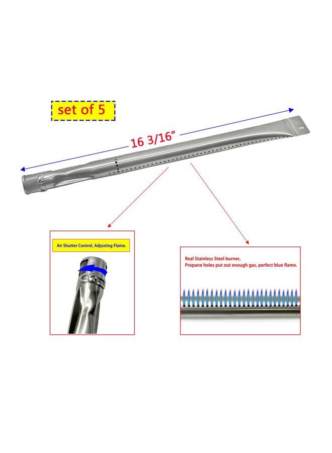 Direct Store Parts Kit DG132 Replacement for Gas Grill Brinkmann 810-1575-W Gas Grill Parts Kit (Stainless Steel Burner + Stainless Steel Carry-Over Tubes + Porcelain Steel Heat Plate) - Image 3