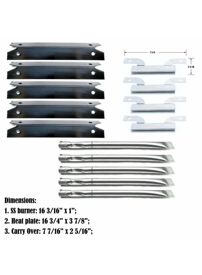 Direct Store Parts Kit DG132 Replacement for Gas Grill Brinkmann 810-1575-W Gas Grill Parts Kit (Stainless Steel Burner + Stainless Steel Carry-Over Tubes + Porcelain Steel Heat Plate) - Image 2