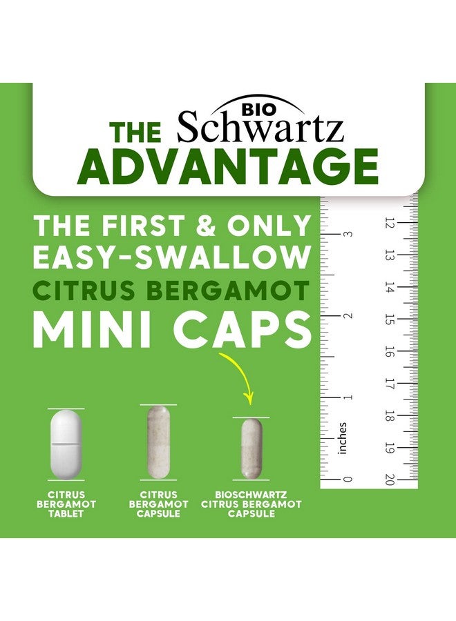 BioSchwartz Citrus Bergamot 1000mg - Citrus Bergamot Supplement for Cholesterol and Heart Health - Ultra Concentrated from Fresh Fruit for Enhanced Absorption - Vegan, Non-GMO, Gluten-Free - 120 Mini Capsules - Image 2