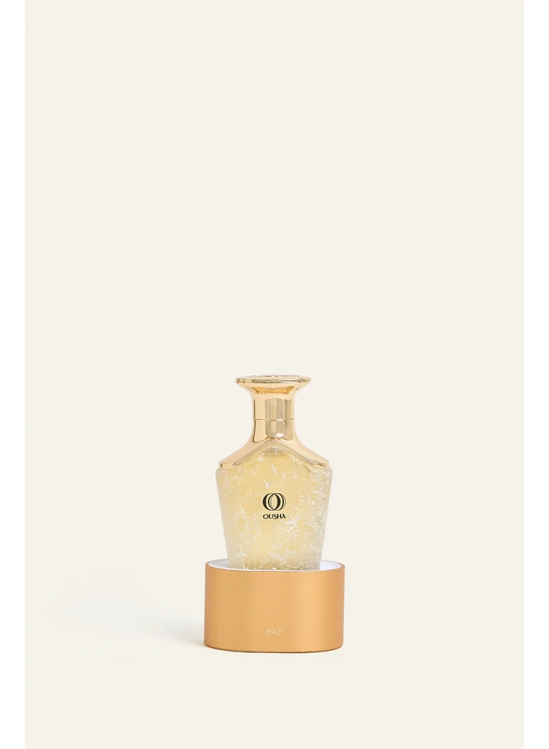 Ousha Ousha Raz Eau de Parfum 75ml Unisex – Oriental Leathery Fragrance with Ginger, Leather, Floral Notes, Patchouli & Labdanum