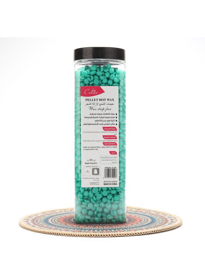 COLIER Pellet Hot Wax Green 500grams - Image 3