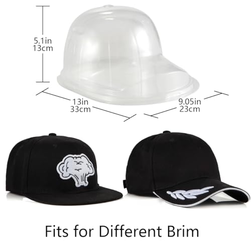 LADYBRO 10 Sets Baseball Cap Holder for Fitted Snapback Trucker Dad Hat - 360° Protect Shape in Travel or Transport or Storage, Plastic Mold Protectors - Image 2