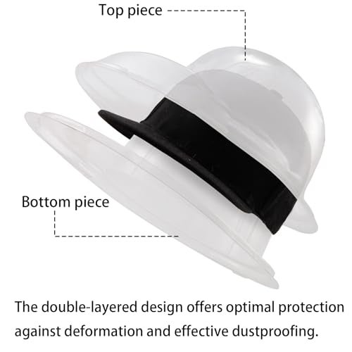 LADYBRO 10 Sets Baseball Cap Holder for Fitted Snapback Trucker Dad Hat - 360° Protect Shape in Travel or Transport or Storage, Plastic Mold Protectors - Image 5