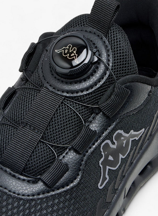 Kappa Boys' Logo Print Sports Shoes with Rotating Buckle Closure  - Image 4