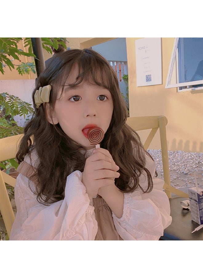 NIBEMINENT - Kids' Curly Wig for Girls, Full Synthetic Wool Hairpieces - Image 1