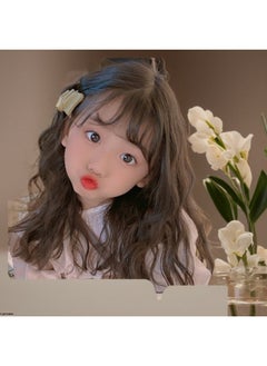 Kids' Curly Wig for Girls, Full Synthetic Wool Hairpieces