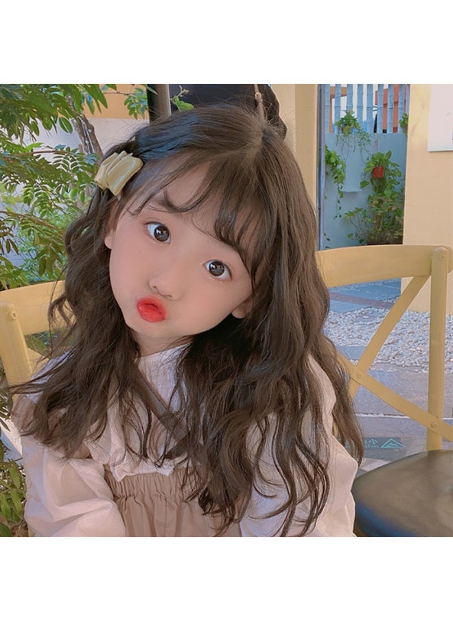 NIBEMINENT - Kids' Curly Wig for Girls, Full Synthetic Wool Hairpieces - Image 1