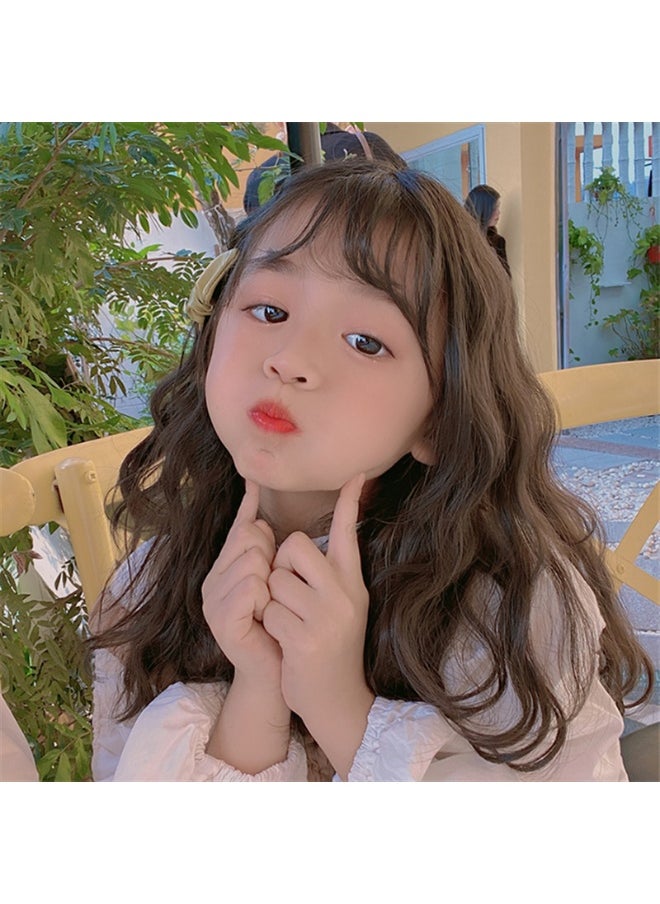 NIBEMINENT - Kids' Curly Wig for Girls, Full Synthetic Wool Hairpieces - Image 1