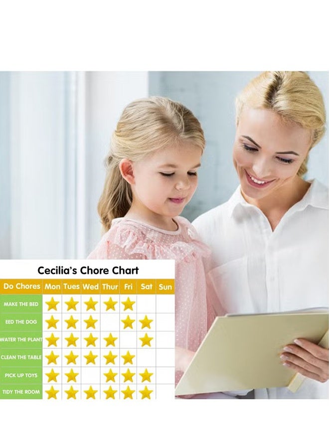 هابي دي ملصقات النجوم الذهبية للأطفال لمكافأة الطلاب والمعلمين، 1440 قطعة من ملصقات النجوم الذهبية، 30 ورقة ملصقات صغيرة لاصقة ذاتياً - Image 4