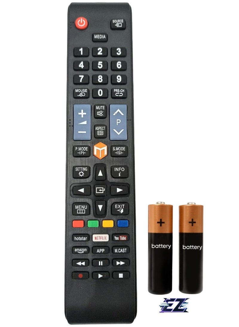 ELTRAZONE Smart Remote Control for Chinese LED LCD TV with Hotstar, Netflix, YouTube Functions (Please match the picture with your current or old remote before ordering) with battery - Image 1