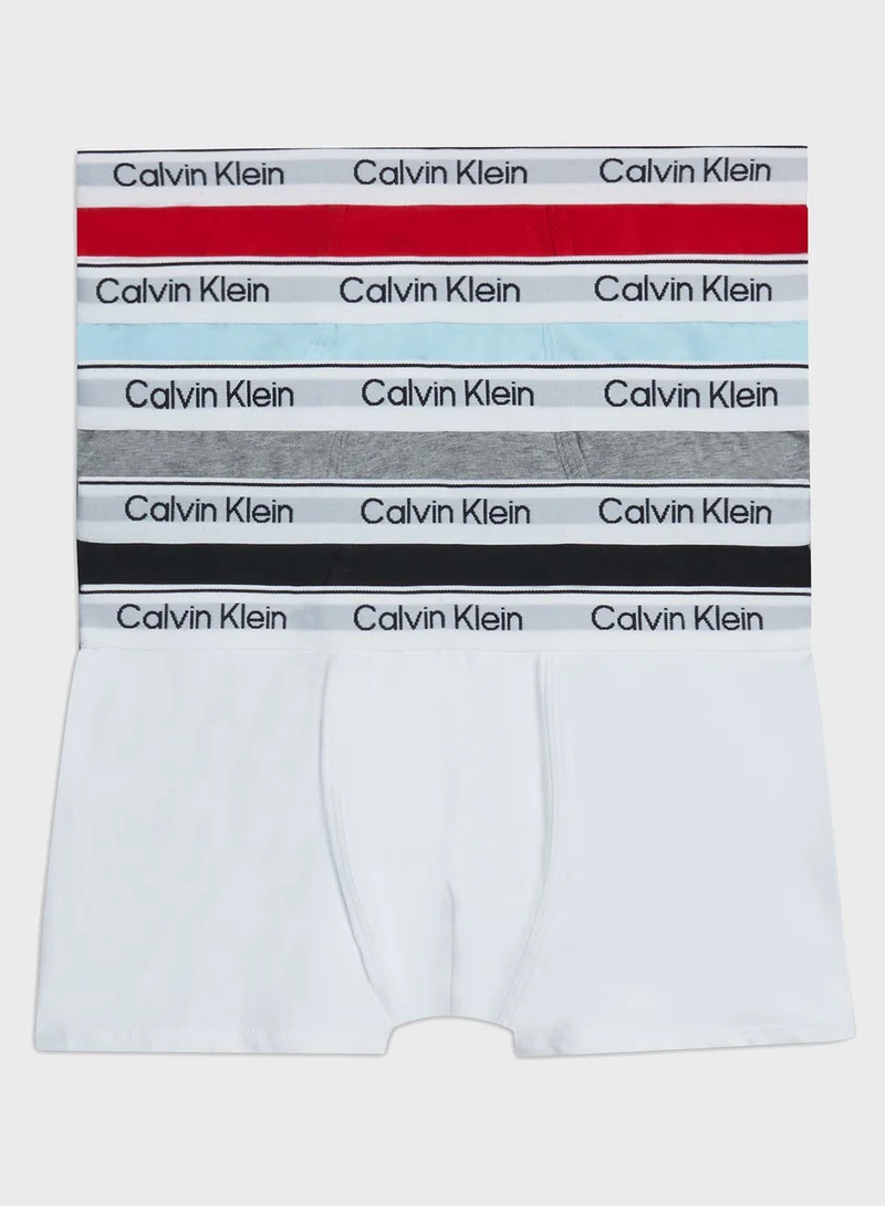 CALVIN KLEIN Youth 5 Pack Assorted Trunks