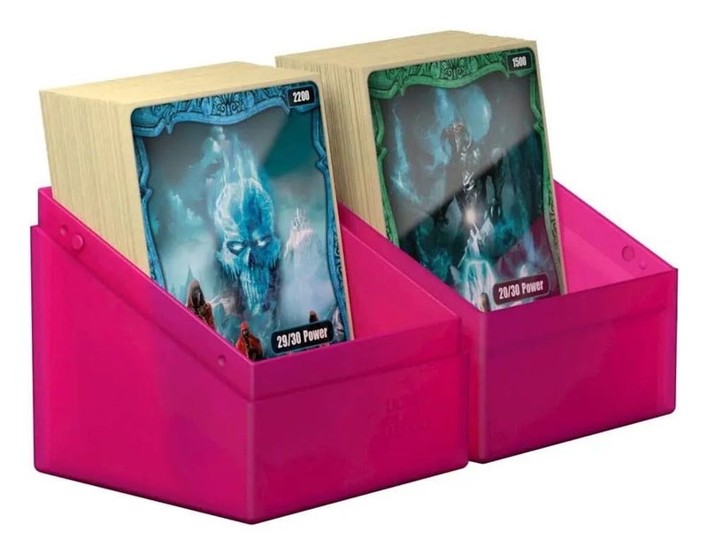 Ultimate Guard Boulder 100+ Classic, Deck Case for 100 Double-Sleeved TCG Cards, Rhodonite, Secure & Durable Storage for Trading Card Games, Soft-Touch Finish - Image 4