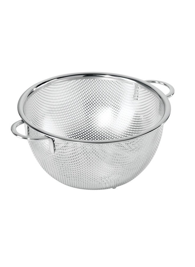 OGGI 2-Quart Perforated Stainless Colander - Precision Perforated, Fast Draining Colander, Generous Sized, Corrosion Resistant - Great for Pasta, Rice, Beans, Fruits, Vegetables, Salads and more - Image 1
