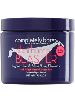 Completely Bare Ingrown Hair & Bikini Bump Eliminator with Witch Hazel & Green Tea - Citrus Scent (50 ea)