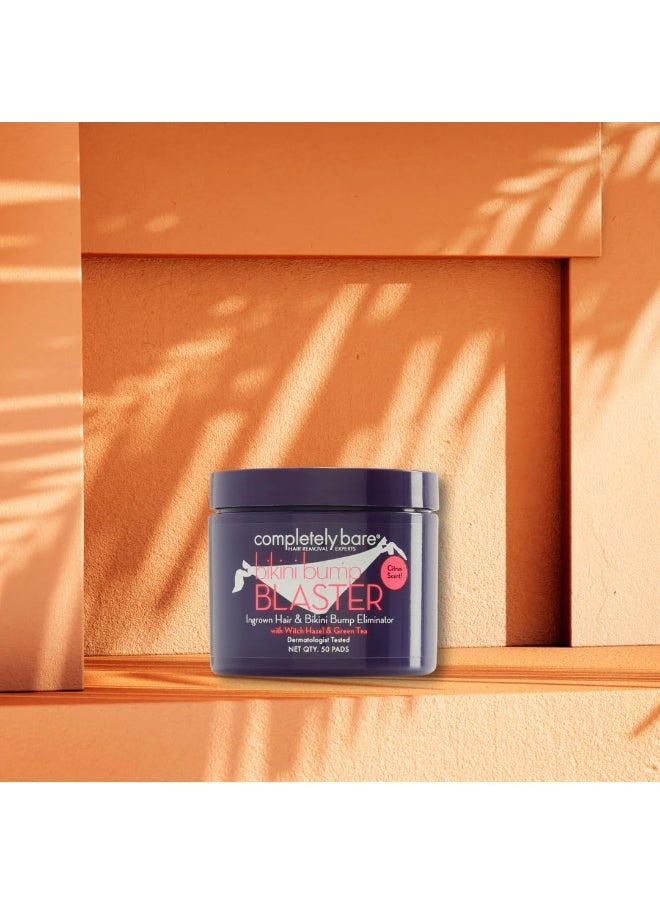Completely Bare - Completely Bare Ingrown Hair & Bikini Bump Eliminator with Witch Hazel & Green Tea - Citrus Scent (50 ea) - Image 1
