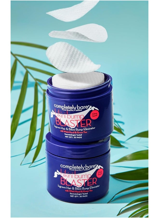 Completely Bare - Completely Bare Ingrown Hair & Bikini Bump Eliminator with Witch Hazel & Green Tea - Citrus Scent (50 ea) - Image 1