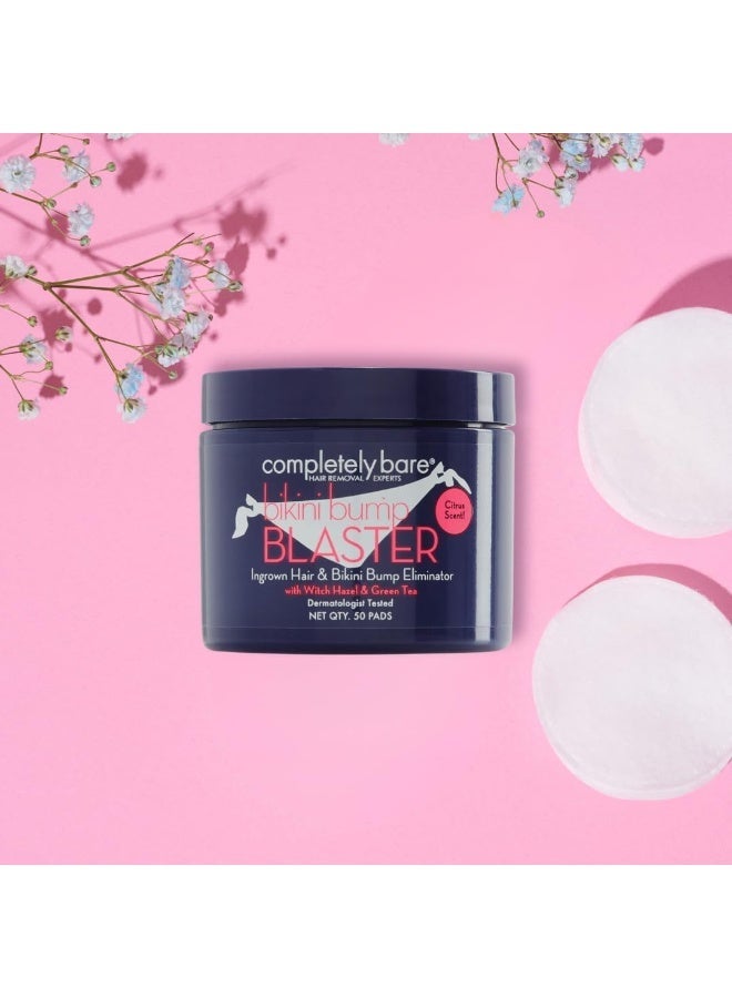 Completely Bare Ingrown Hair & Bikini Bump Eliminator with Witch Hazel & Green Tea - Citrus Scent (50 ea) - Image 3