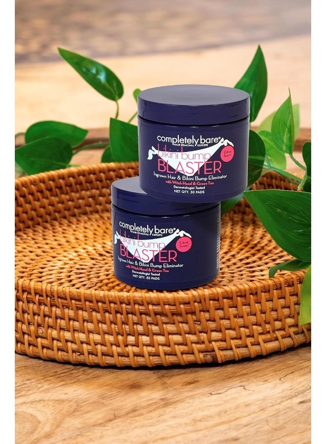 Completely Bare Ingrown Hair & Bikini Bump Eliminator with Witch Hazel & Green Tea - Citrus Scent (50 ea) - Image 4