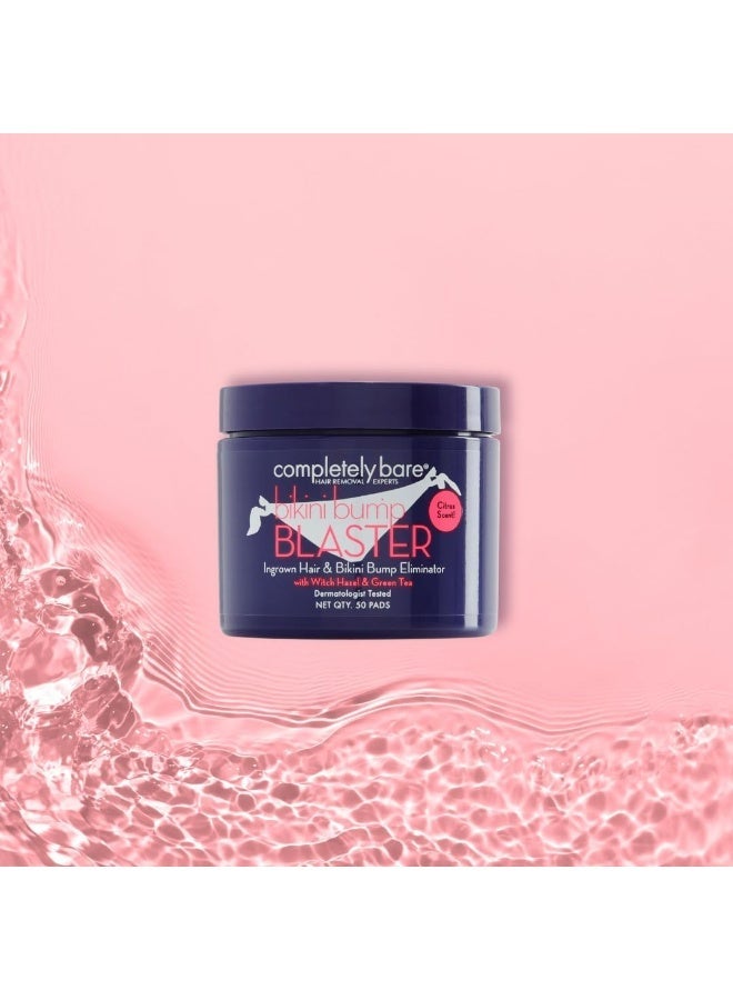 Completely Bare Ingrown Hair & Bikini Bump Eliminator with Witch Hazel & Green Tea - Citrus Scent (50 ea) - Image 5