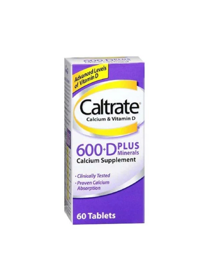 CALTRATE 600 MG PLUS 60TAB