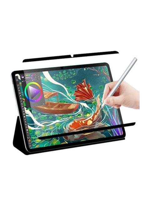 "قطعتين واقي شاشة مغناطيسي حساس للورق متوافق مع Huawei MatePad Pro 13.2 بوصة 2024 (موديلات WEB-W00/PCE-W29) - طبقة ماتة مضادة للتوهج، قابلة للإزالة وإعادة الاستخدام، مصممة خصيصًا للرسم والكتابة"
