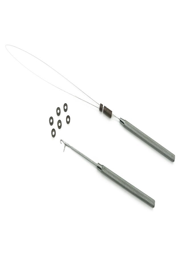 MIRACLE Micro Ring Beads Hair Extension Pliers Set - Bead Closer & Remover Plier with Loop Wire & Hook for Beading - Professional Microlink, Nano Ring & Beaded Extension Kit for Salon & DIY - Image 3