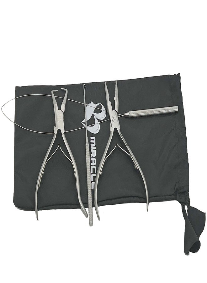 MIRACLE Micro Ring Beads Hair Extension Pliers Set - Bead Closer & Remover Plier with Loop Wire & Hook for Beading - Professional Microlink, Nano Ring & Beaded Extension Kit for Salon & DIY - Image 4